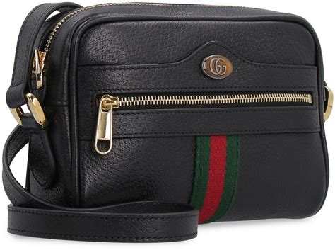 black gucci crossbody bag|gucci crossbody with thick strap.